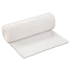 Interplast Low-Density Commercial Can Liners, 60 Gal, 0.7 Mil, 38" X 58", White, 100/Carton - IBSSL3858XHW2