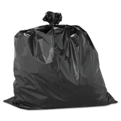 Warp's Heavyweight Contractor Bags, 33 Gal, 2.5 Mil, 33" X 40", Black - WRPHB3360