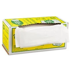 Warp's Industrial Strength Flex-O-Bags Trash Can Liners, 13 Gal, 1.25 Mil, 24" X 30", White - WRPFB13150