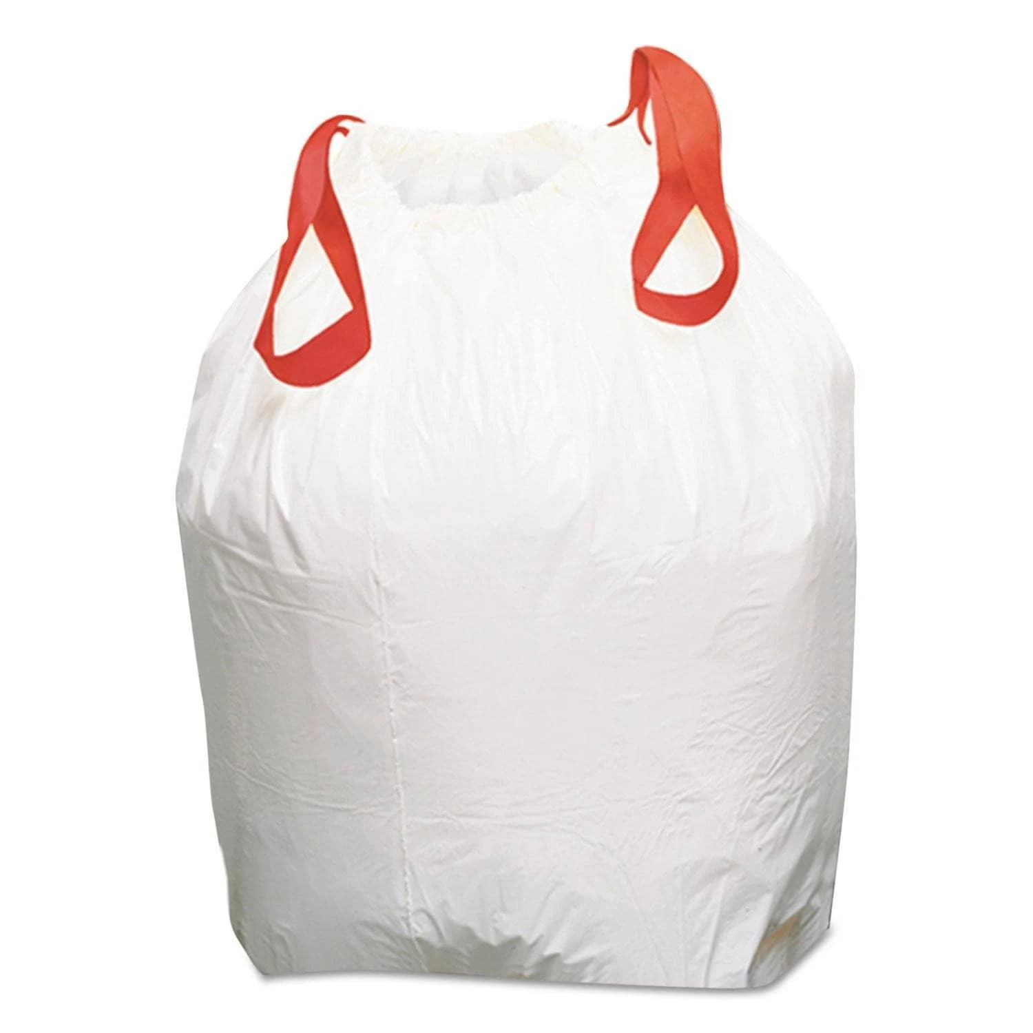 Boardwalk Drawstring Low-Density Can Liners, 13 Gal, 0.8 Mil, 24.5" X 27.4", White, 100/Carton - BWK1DK100 3 Boardwalk Drawstring Low-Density Can Liners, 13 Gal, 0.8 Mil, 24.5" X 27.4", White, 100/Carton - BWK1DK100