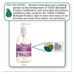 Seventh Generation Natural Hand Wash, Lavender Flower & Mint, 12 Oz Pump Bottle - SEV22926 -Alpine shop 235942