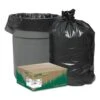 Earthsense Linear Low Density Recycled Can Liners, 45 Gal, 1.25 Mil, 40" X 46", Black, 100/Carton - WBIRNW4850 -Alpine shop 236742
