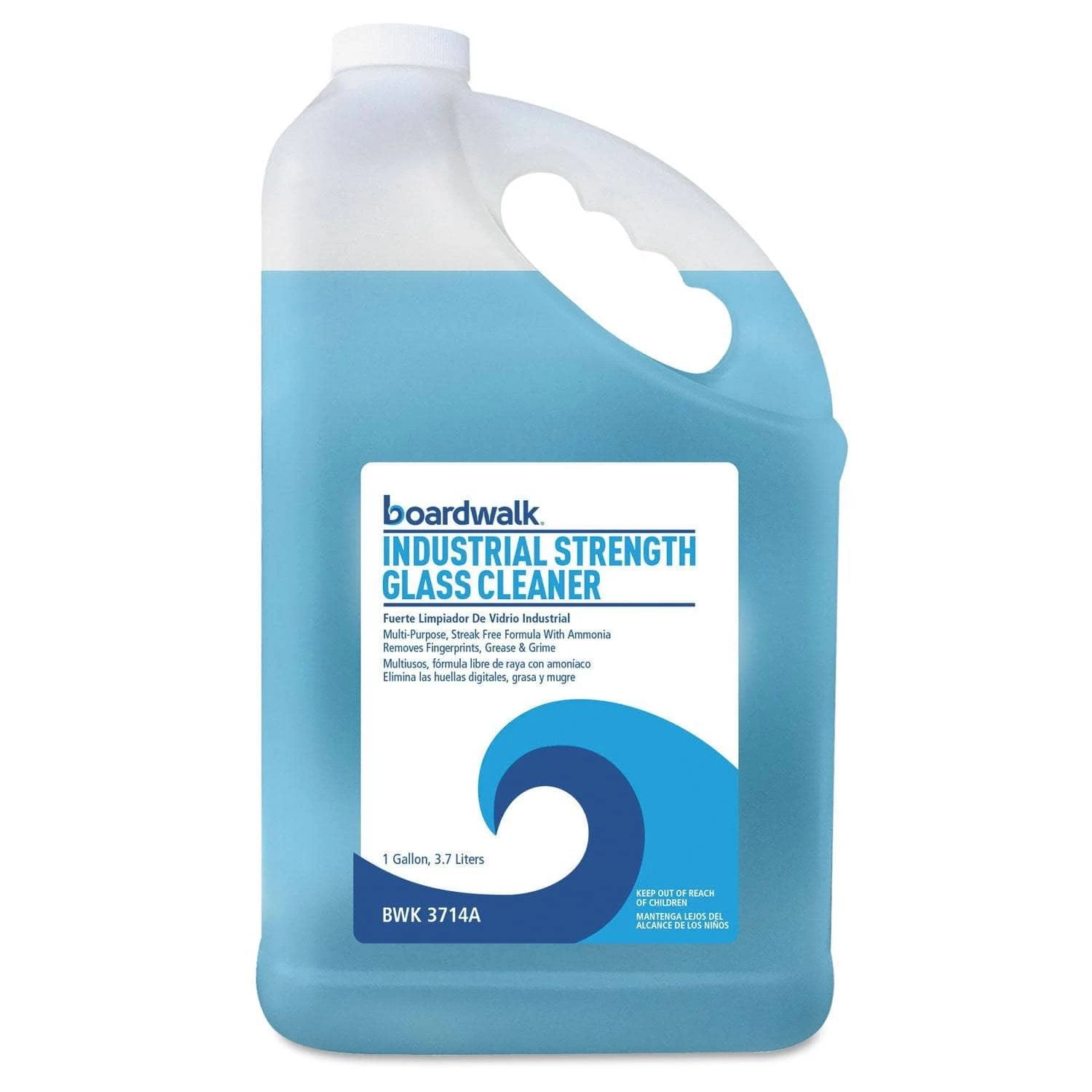 Boardwalk Industrial Strength Glass Cleaner With Ammonia, 1 Gal Bottle - BWK4714AEA 3 Boardwalk Industrial Strength Glass Cleaner With Ammonia, 1 Gal Bottle - BWK4714AEA