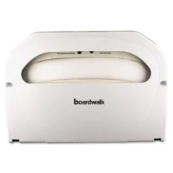 Boardwalk Wall-Mount Toilet Seat Cover Dispenser, Plastic, White, 2/Box - BWKKD100