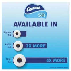 Charmin Ultra Soft Bathroom Tissue, Septic Safe, 2-Ply, White, 4 X 3.92, 284 Sheets/Roll, 18 Rolls/Pack - PGC99862 -Alpine shop 260223 f2f576da 2396 4b6b 93f8 cf26752e333d