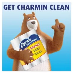 Charmin Essentials Strong Bathroom Tissue, Septic Safe, 1-Ply, White, 4 X 3.92, 300/Roll, 20 Roll/Pack - PGC96896 -Alpine shop 272159