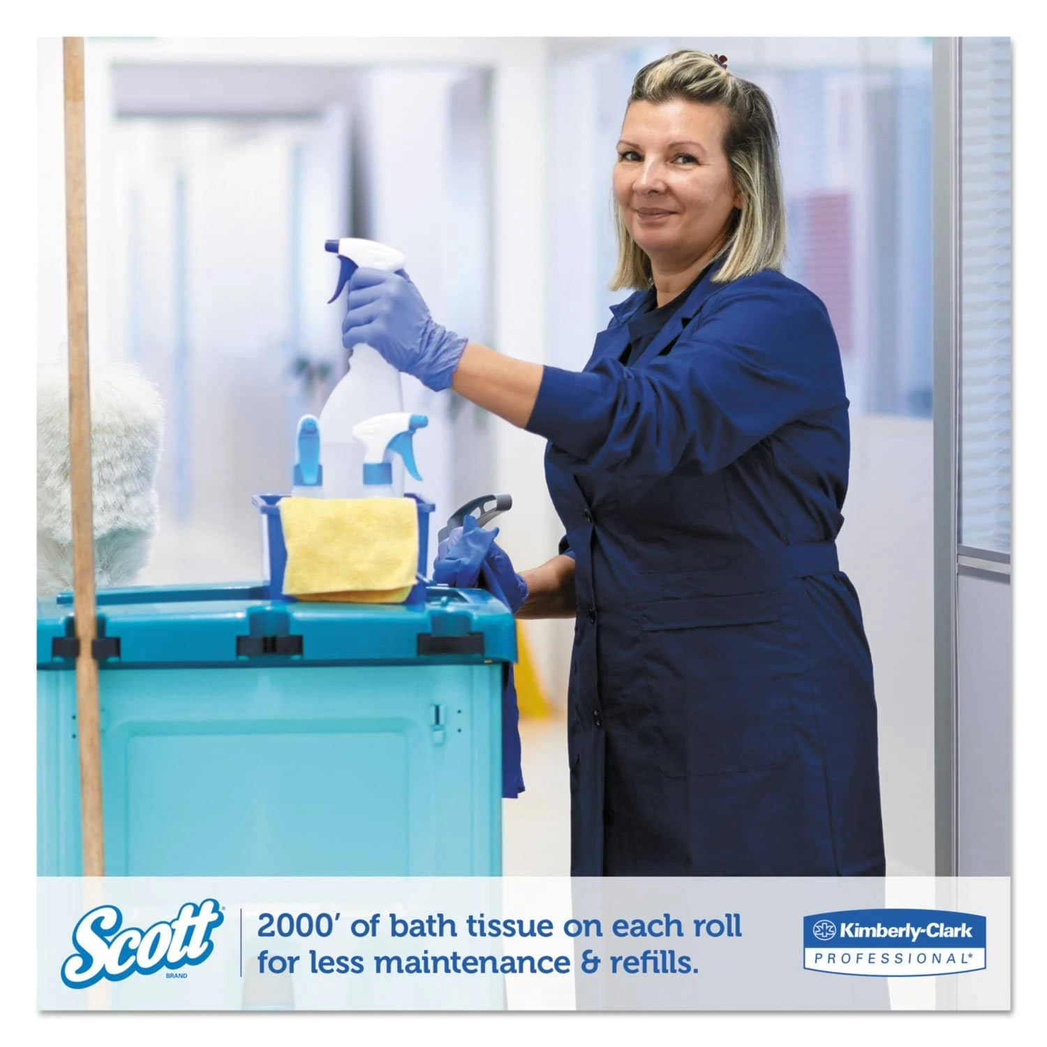 Scott Essential Jrt Jumbo Roll Bathroom Tissue, Septic Safe, 1-Ply, White, 2000 Ft, 12 Rolls/Carton - KCC07223 4 Scott Essential Jrt Jumbo Roll Bathroom Tissue, Septic Safe, 1-Ply, White, 2000 Ft, 12 Rolls/Carton - KCC07223 - Image 2