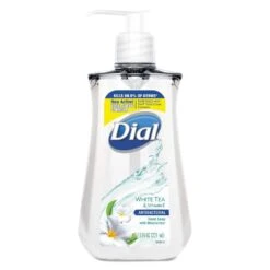 Dial Antibacterial Liquid Soap, White Tea, 7.5 Oz Pump Bottle - DIA02660