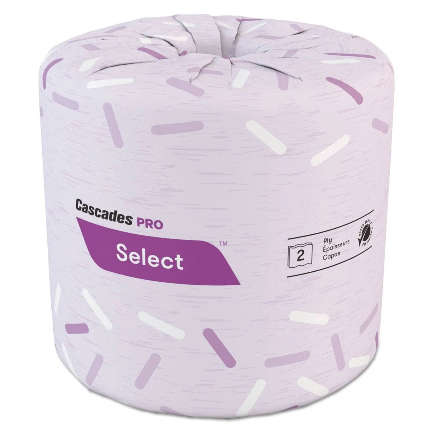 Cascades Select Standard Bath Tissue, 2-Ply, White, 4.31 X 3.75, 550/Roll, 80/Carton - CSDB200 4 Cascades Select Standard Bath Tissue, 2-Ply, White, 4.31 X 3.75, 550/Roll, 80/Carton - CSDB200 - Image 2
