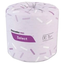 Cascades Select Standard Bath Tissue, 2-Ply, White, 4.25 X 3, 420/Roll, 96/Carton - CSDB020