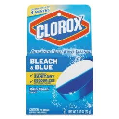 Clorox Bleach & Blue Automatic Toilet Bowl Cleaner, Rain Clean, 2.47Oz Tablet - CLO30176