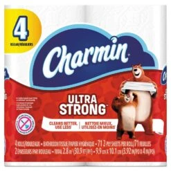 Charmin Ultra Strong Bathroom Tissue, Septic Safe, 2-Ply, White, 4 X 3.92, 71 Sheets/Roll, 4 Rolls/Pack, 24 Packs/Carton - PGC99015