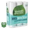 Seventh Generation 100% Recycled Bathroom Tissue, Septic Safe, 2-Ply, White, 240 Sheets/Roll, 24/Pack, 2 Packs/Carton - SEV13738CT -Alpine shop 307197