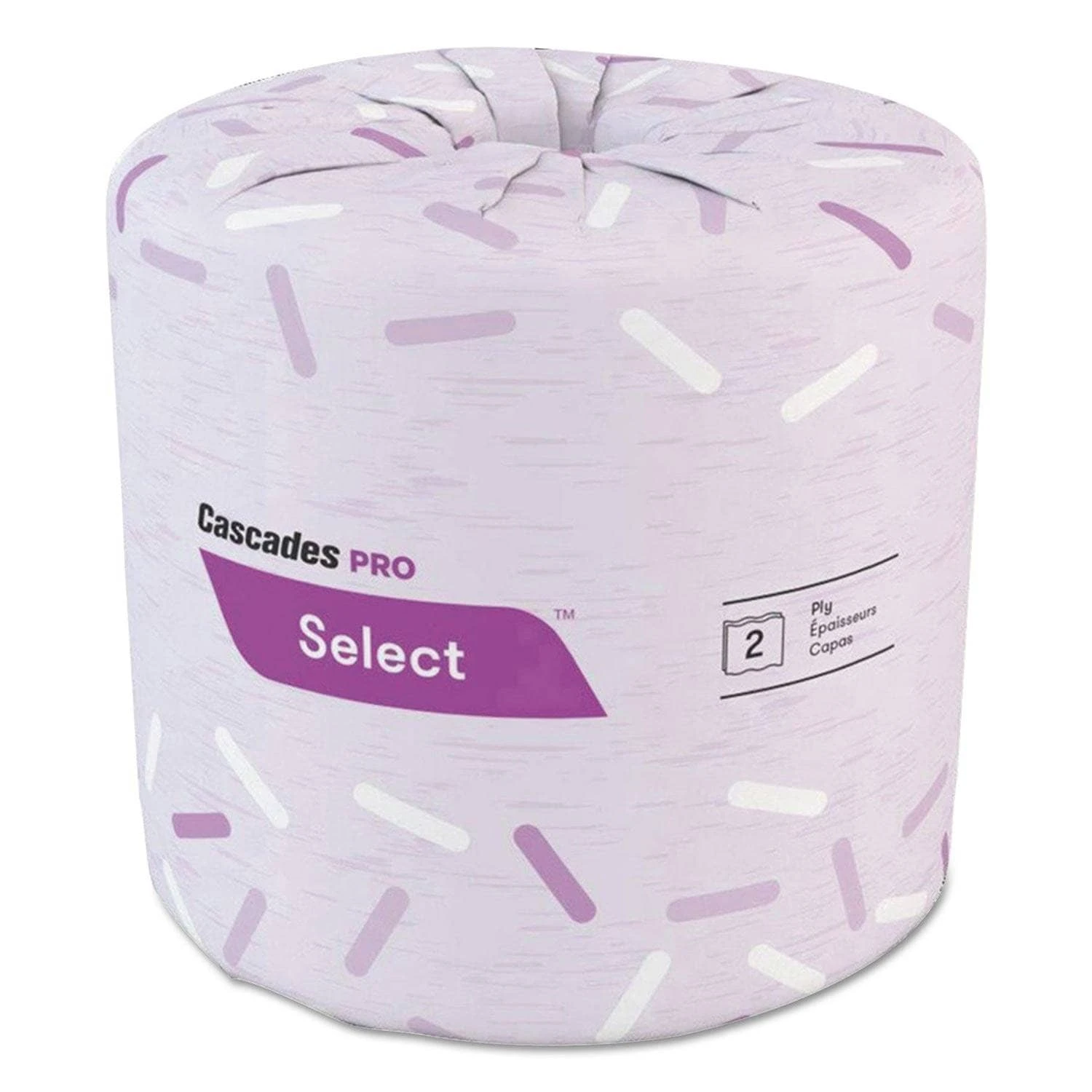 Cascades Select Standard Bath Tissue, 2-Ply, White, 4.25 X 3.25, 500 Sheets/Roll, 96 Rolls/Carton - CSDB041 3 Cascades Select Standard Bath Tissue, 2-Ply, White, 4.25 X 3.25, 500 Sheets/Roll, 96 Rolls/Carton - CSDB041