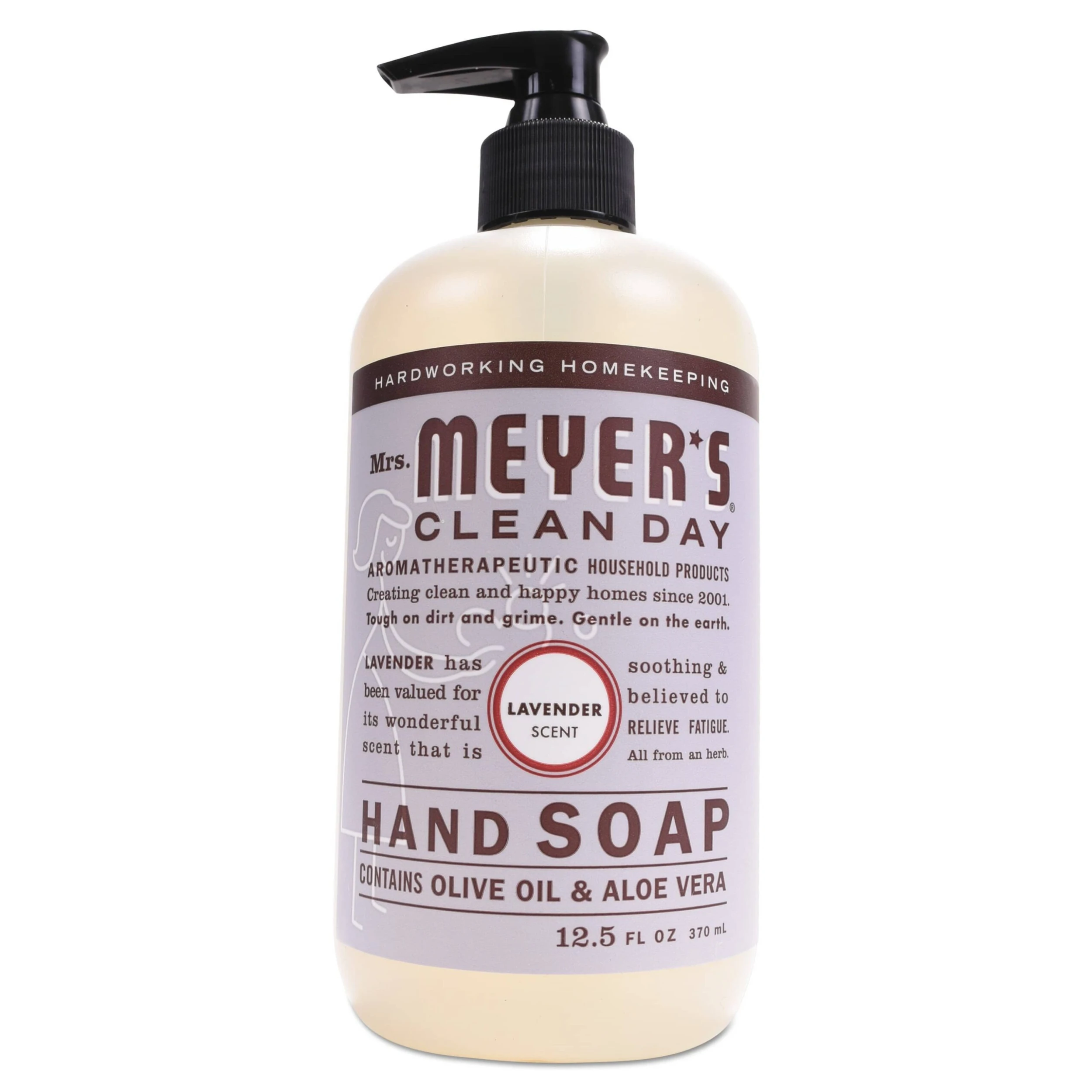 Mrs. Meyer's Clean Day Liquid Hand Soap, Lavender, 12.5 Oz, 6/Carton - SJN651311 2 Mrs. Meyer's Clean Day Liquid Hand Soap, Lavender, 12.5 Oz, 6/Carton - SJN651311
