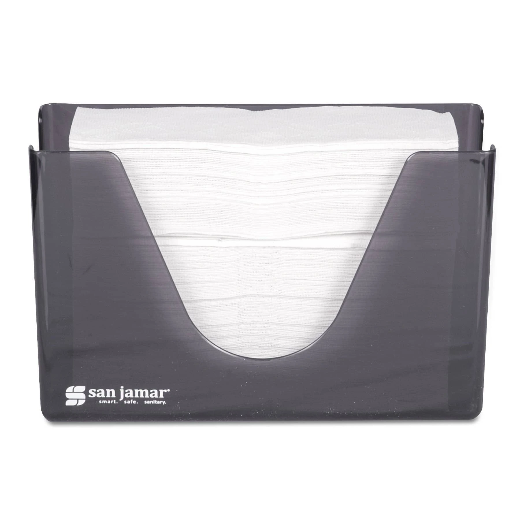 San Jamar Countertop Folded Towel Dispenser, Plastic, Black Pearl, 11 X 4 3/8 X 7 - SJMT1720TBK 3 San Jamar Countertop Folded Towel Dispenser, Plastic, Black Pearl, 11 X 4 3/8 X 7 - SJMT1720TBK