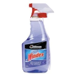 Windex Non-Ammoniated Glass/Multi Surface Cleaner, Pleasant Scent, 32 Oz, Bottle, 12/Ct - SJN697261