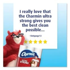 Charmin Ultra Strong Bathroom Tissue, Septic Safe, 2-Ply, White, 286 Sheet/Roll, 18/Pack - PGC76556 -Alpine shop 322202