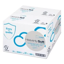 Papernet Heavenly Soft Toilet Paper, Septic Safe, 2-Ply, White, 5" X 146 Ft, 500 Sheets/Roll, 96 Rolls/Carton - SOD410000