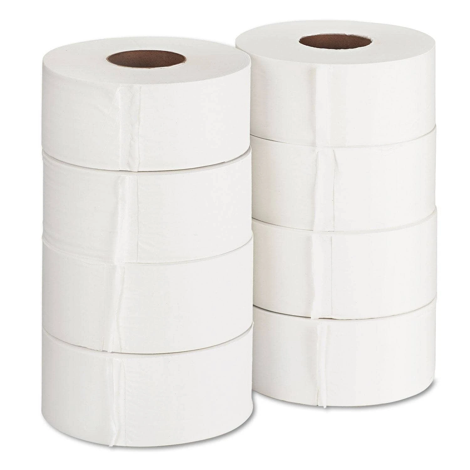 Georgia Pacific Jumbo Jr. Bath Tissue Roll, Septic Safe, 2-Ply, White, 1000 Ft, 8 Rolls/Carton - GPC13728 4 Georgia Pacific Jumbo Jr. Bath Tissue Roll, Septic Safe, 2-Ply, White, 1000 Ft, 8 Rolls/Carton - GPC13728 - Image 2