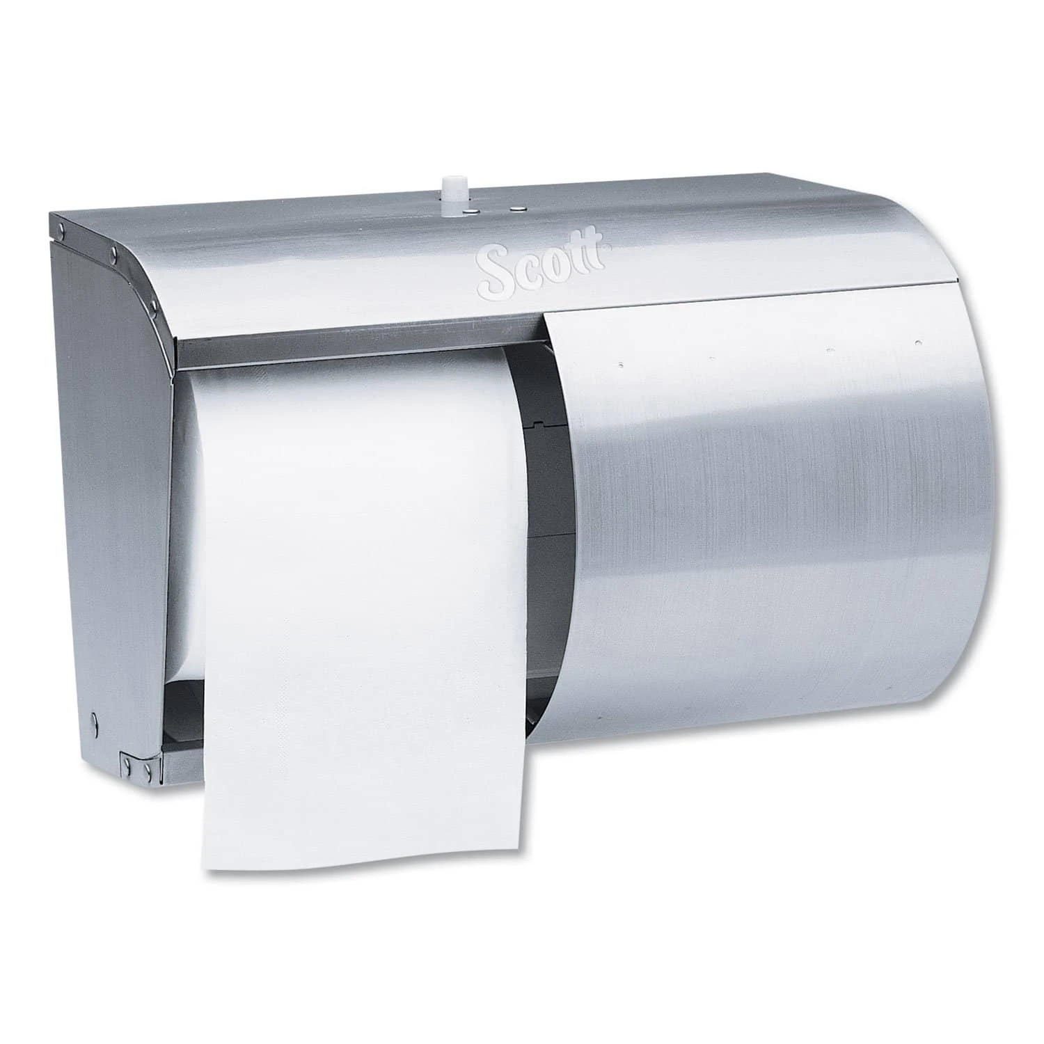 Scott Pro Coreless Srb Tissue Dispenser, 7 1/10 X 10 1/10 X 6 2/5, Stainless Steel - KCC09606 3 Scott Pro Coreless Srb Tissue Dispenser, 7 1/10 X 10 1/10 X 6 2/5, Stainless Steel - KCC09606