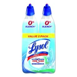 Lysol Toilet Bowl Cleaner With Hydrogen Peroxide, Cool Spring Breeze, 24 Oz, 2/Pack - RAC96084PK