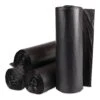 Interplast Institutional Low-Density Can Liners, 30 Gal, 0.58 Mil, 30" X 36", Black, 25 Bags/Roll, 10 Rolls/Carton - IBSSL3036HVK