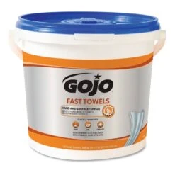 Gojo Fast Towels Hand Cleaning Towels, 7.75 X 11, 130/Bucket, 4 Buckets/Carton - GOJ6298