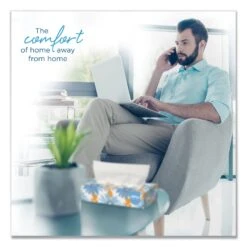 Kleenex White Facial Tissue, 2-Ply, White, Pop-Up Box, 125 Sheets/Box - KCC21606BX -Alpine shop 618900