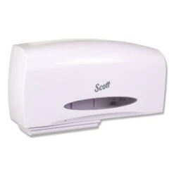 Scott Essential Coreless Twin Jumbo Roll Tissue Dispenser, 20 1/10 X 5 9/10 X 10 9/10 - KCC09609