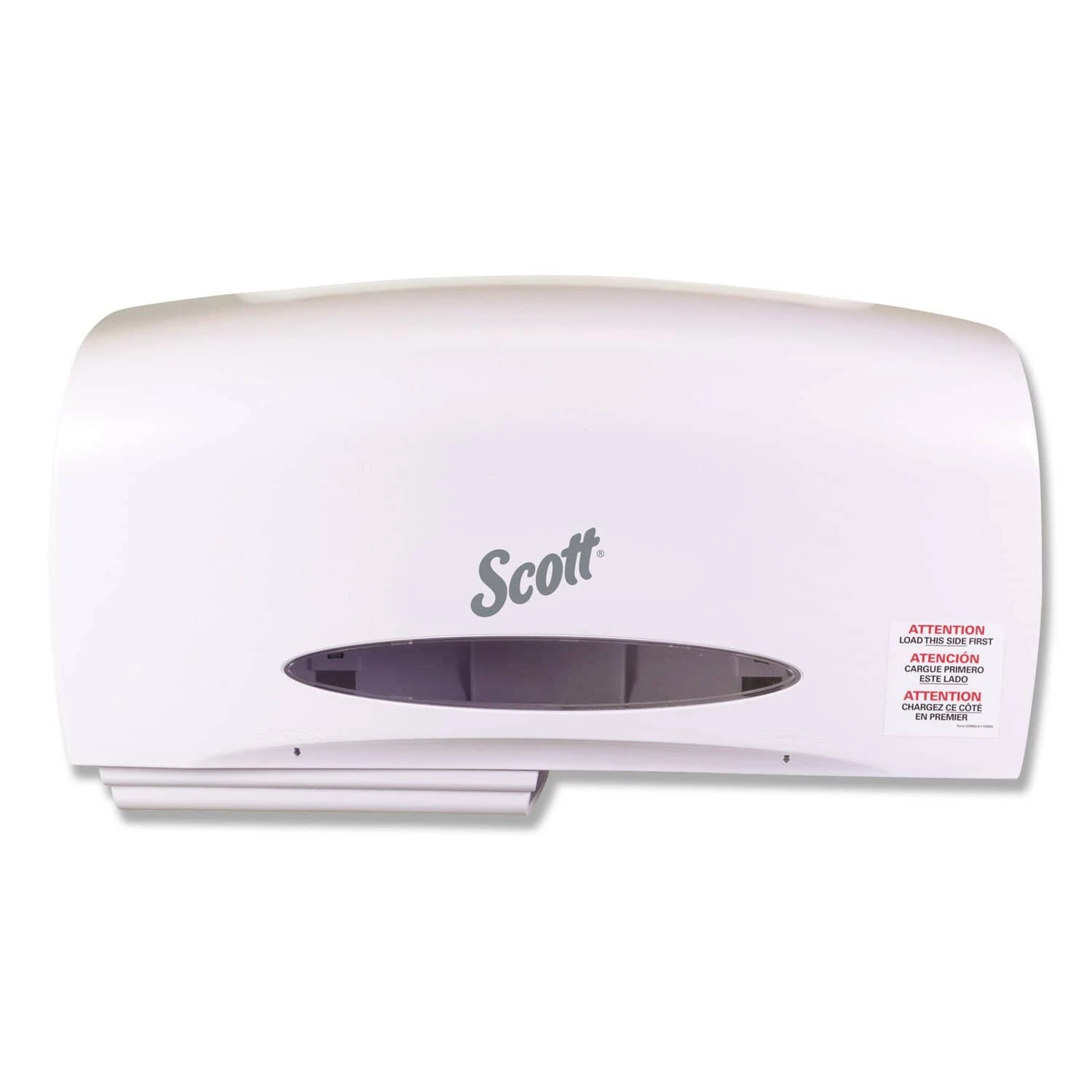 Scott Essential Coreless Twin Jumbo Roll Tissue Dispenser, 20 1/10 X 5 9/10 X 10 9/10 - KCC09609 4 Scott Essential Coreless Twin Jumbo Roll Tissue Dispenser, 20 1/10 X 5 9/10 X 10 9/10 - KCC09609 - Image 2