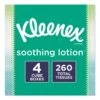 Kleenex Lotion Facial Tissue, 2-Ply, White, 65 Sheets/Box, 4 Boxes/Pack - KCC50174 -Alpine shop 623756