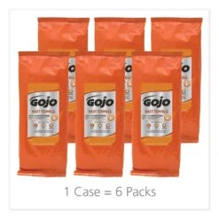 Gojo Fast Towels Hand Cleaning Towels, Blue, 60/Pack, 6 Packs/Carton - GOJ628506 -Alpine shop 628525
