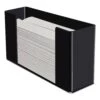 Kantek Multifold Paper Towel Dispenser, Acrylic, 12.5 X 4.4 X 7, Black - KTKAH190B -Alpine shop 629514