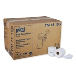 Tork Universal Bath Tissue, Septic Safe, 2-Ply, White, 500 Sheets/Roll, 96 Rolls/Carton - TRKTM1616S -Alpine shop 632578