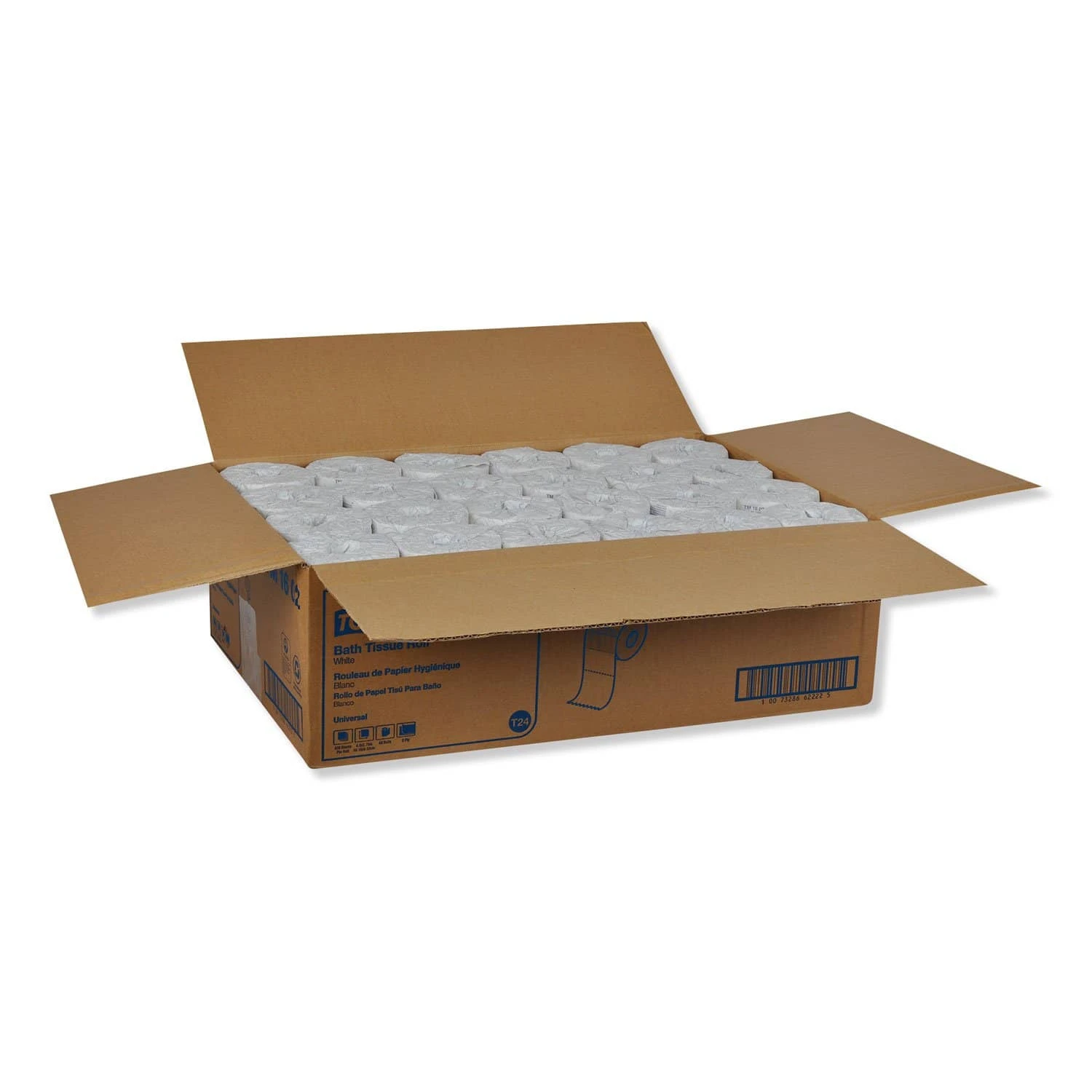 Tork Universal Bath Tissue, Septic Safe, 2-Ply, White, 420 Sheets/Roll, 48 Rolls/Carton - TRKTM1602 4 Tork Universal Bath Tissue, Septic Safe, 2-Ply, White, 420 Sheets/Roll, 48 Rolls/Carton - TRKTM1602 - Image 2