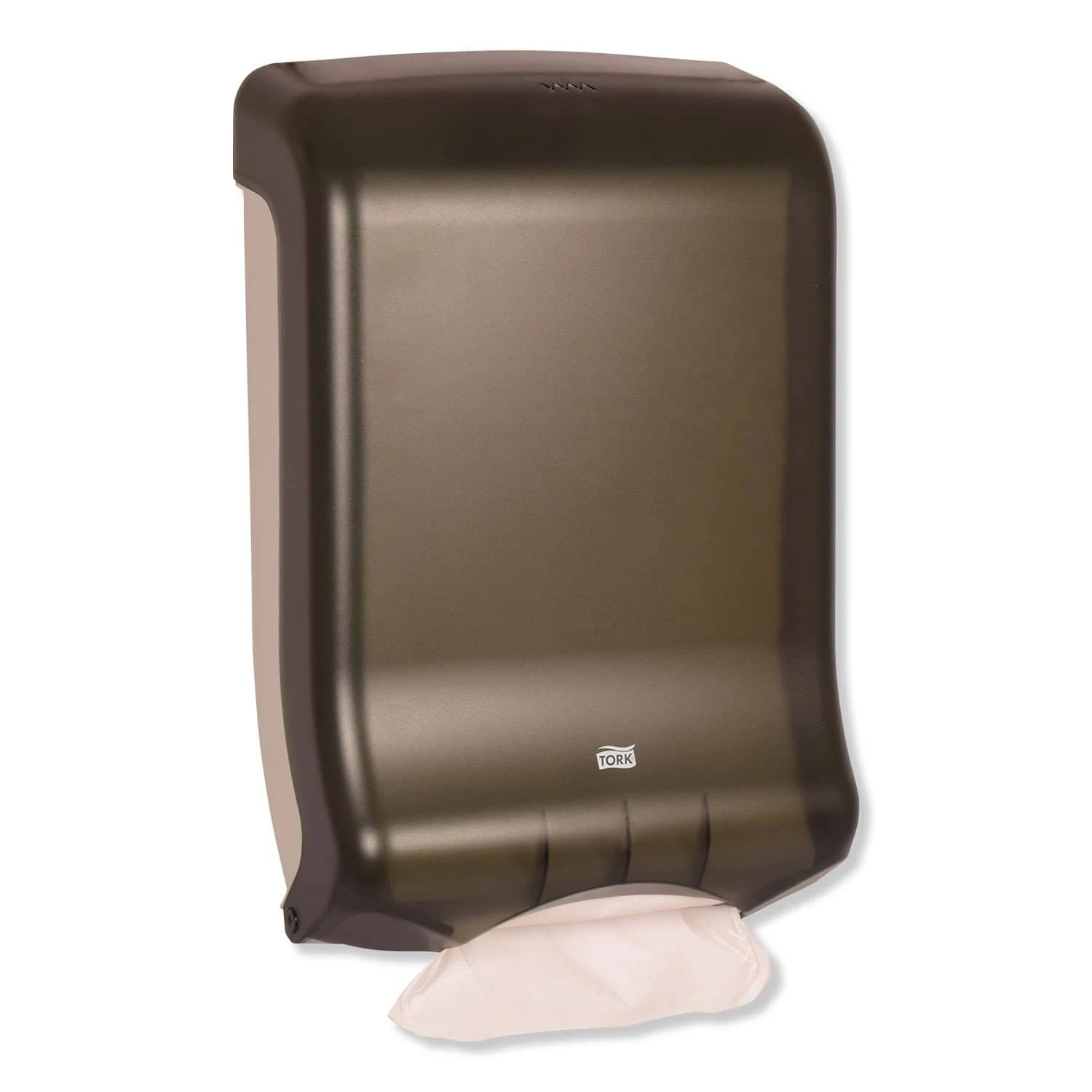 Tork Folded Towel Dispenser, 11 3/4 X 6 1/4 X 18, Smoke - TRK73TR 5 Tork Folded Towel Dispenser, 11 3/4 X 6 1/4 X 18, Smoke - TRK73TR - Image 3