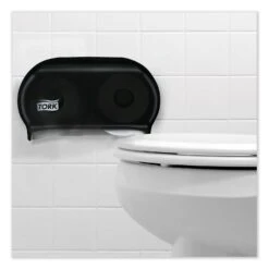 Tork Twin Standard Roll Bath Tissue Dispenser,12.75 X 5.57 X 8.25, Smoke - TRK59TR -Alpine shop 632974