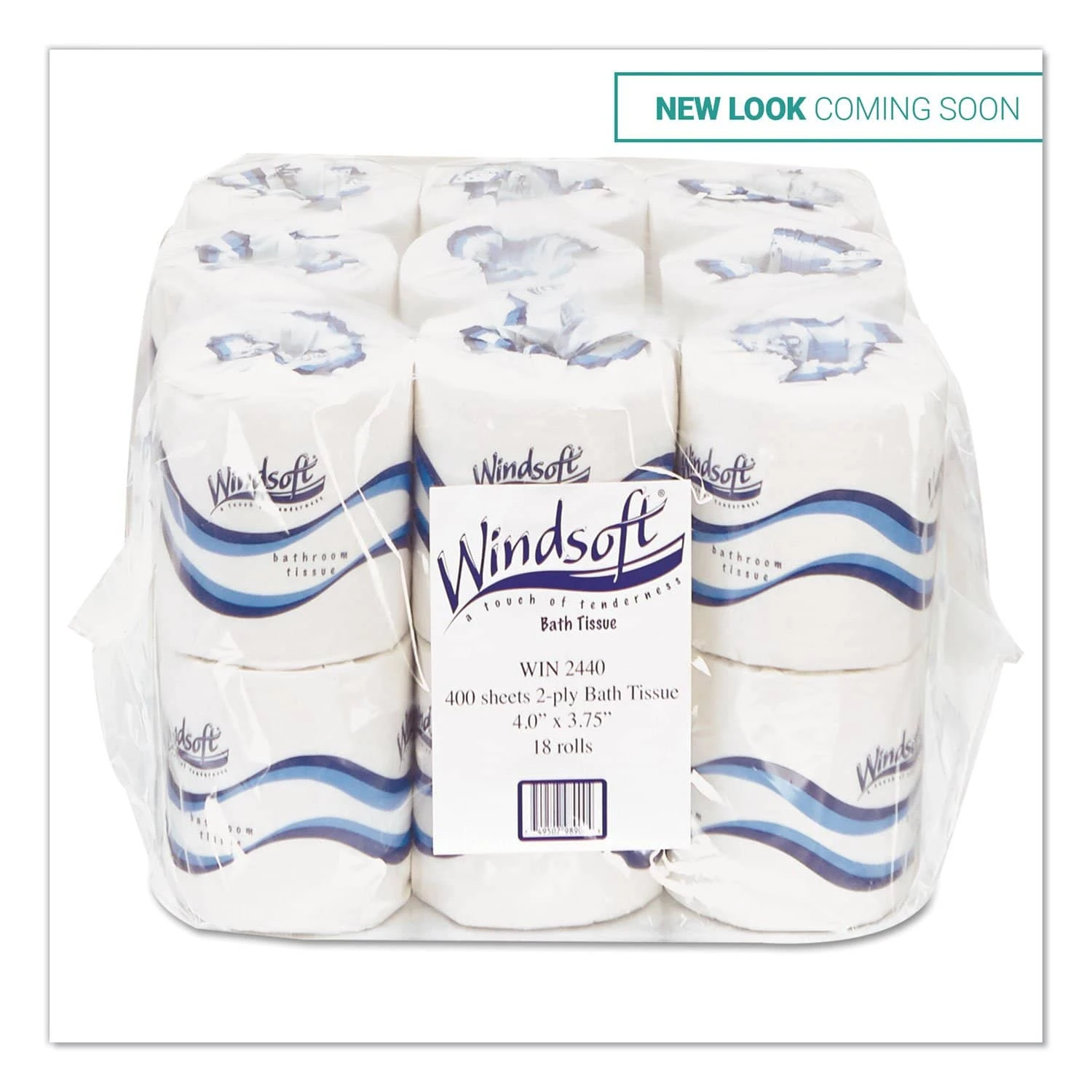 Windsoft Bath Tissue, Septic Safe, 2-Ply, White, 4 X 3.75, 400 Sheets/Roll, 18 Rolls/Carton - WIN2440 3 Windsoft Bath Tissue, Septic Safe, 2-Ply, White, 4 X 3.75, 400 Sheets/Roll, 18 Rolls/Carton - WIN2440