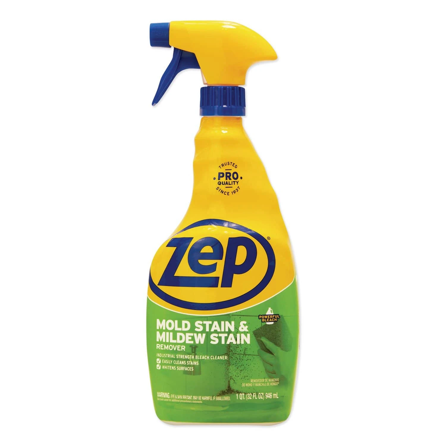 Zep Mold Stain And Mildew Stain Remover, 32 Oz Spray Bottle, 12/Carton - ZPEZUMILDEW32CT 3 Zep Mold Stain And Mildew Stain Remover, 32 Oz Spray Bottle, 12/Carton - ZPEZUMILDEW32CT
