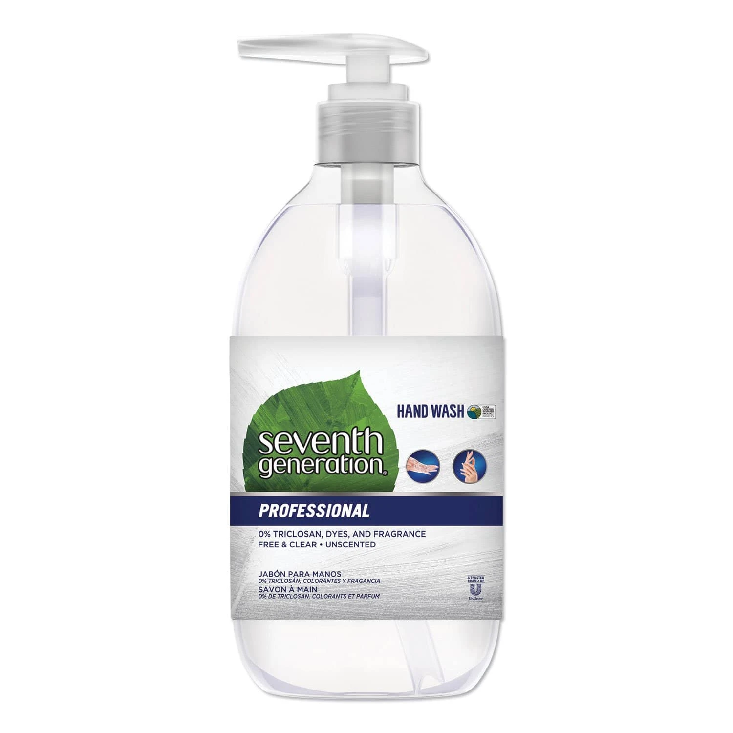 Seventh Generation Natural Hand Wash, Free & Clean, Unscented, 12 Oz Pump Bottle, 8/Carton - SEV44729CT 3 Seventh Generation Natural Hand Wash, Free & Clean, Unscented, 12 Oz Pump Bottle, 8/Carton - SEV44729CT