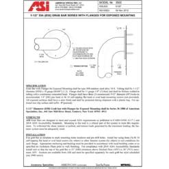 ASI 3501-18 (18 X 1.5) Commercial Grab Bar, 1-1/2" Diameter X 18" Length, Exposed-Mounted, Stainless Steel -Alpine shop ASI 3501 td1 75ef3e7d d901 486f ab7c 0559e507fa6f