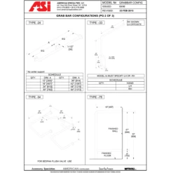 ASI 3501-18 (18 X 1.5) Commercial Grab Bar, 1-1/2" Diameter X 18" Length, Exposed-Mounted, Stainless Steel -Alpine shop ASI 3501 td3 8121dfe0 d866 441d b508 3ce7bbc7a8b5