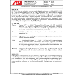 ASI 8202 L-Shaped Four-Leg Fold-Up Shower Seat, 33-1/2" W X 21" D, Phenolic -Alpine shop ASI 8202 td2