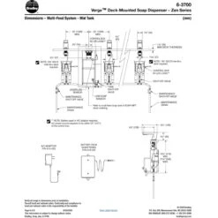 Bradley - 6-3700-RFM-BR - Touchless Counter Mounted Sensor Soap Dispenser, Brushed Brass, Zen Series 19 Bradley - 6-3700-RFM-BR - Touchless Counter Mounted Sensor Soap Dispenser, Brushed Brass, Zen Series -Alpine shop Bradley Soap Zen 6 3700 TD 6 93b5cafa 3a77 4e11 9fd0 fa66e68a7bb6