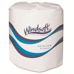Windsoft Bath Tissue, Septic Safe, 2-Ply, White, 4 X 3.75, 400 Sheets/Roll, 24 Rolls/Carton - WIN2400