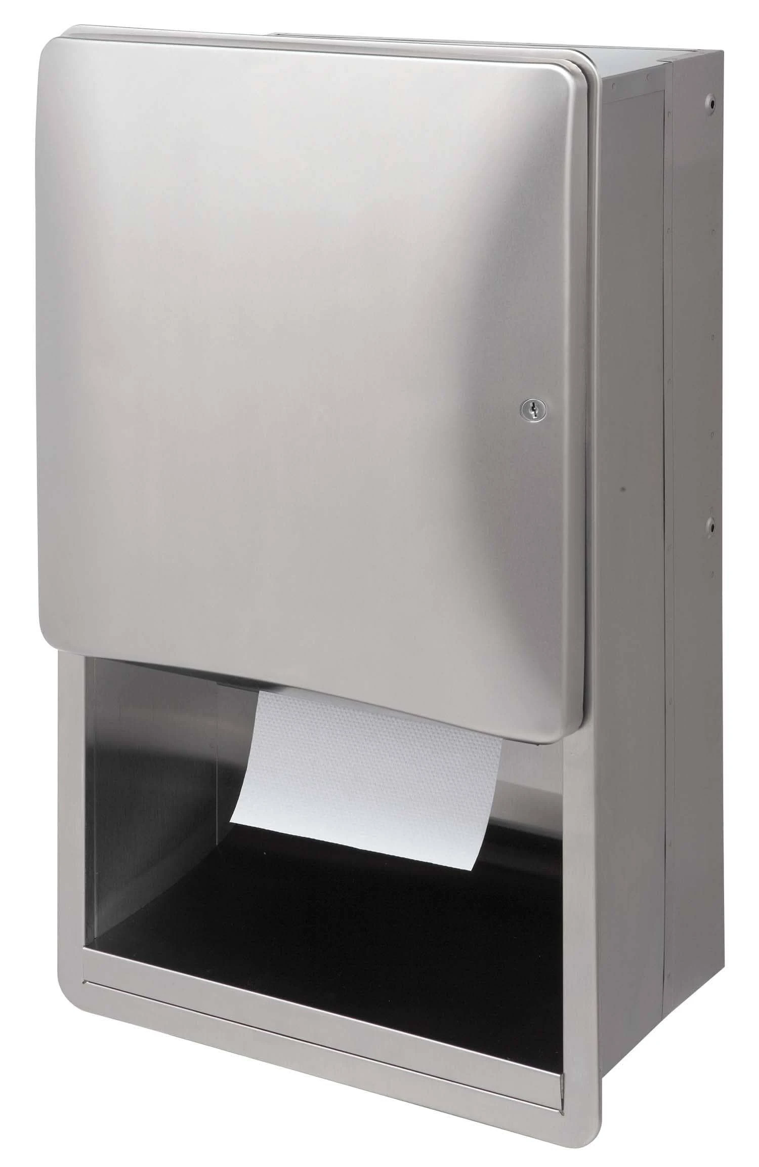 Bradley 2A01 Commercial Paper Towel Dispenser, Recessed-Mounted, Stainless Steel 3 Bradley 2A01 Commercial Paper Towel Dispenser, Recessed-Mounted, Stainless Steel