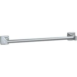 ASI 7355-18S Towel Bar, 18" Length, Surface-Mounted, Round, Stainless Steel W/ Satin Finish