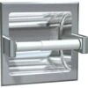 ASI 7402-BW Commercial Toilet Paper Dispenser, Recessed-Mounted, Stainless Steel W/ Satin Finish -Alpine shop C1967748 main 1