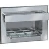 ASI 0398-D Soap Dish W/ Bar - Stainless Steel, Dry Wall (ASI 39 Dry Wall Clamp Not Included - Please Order Separately As Needed)